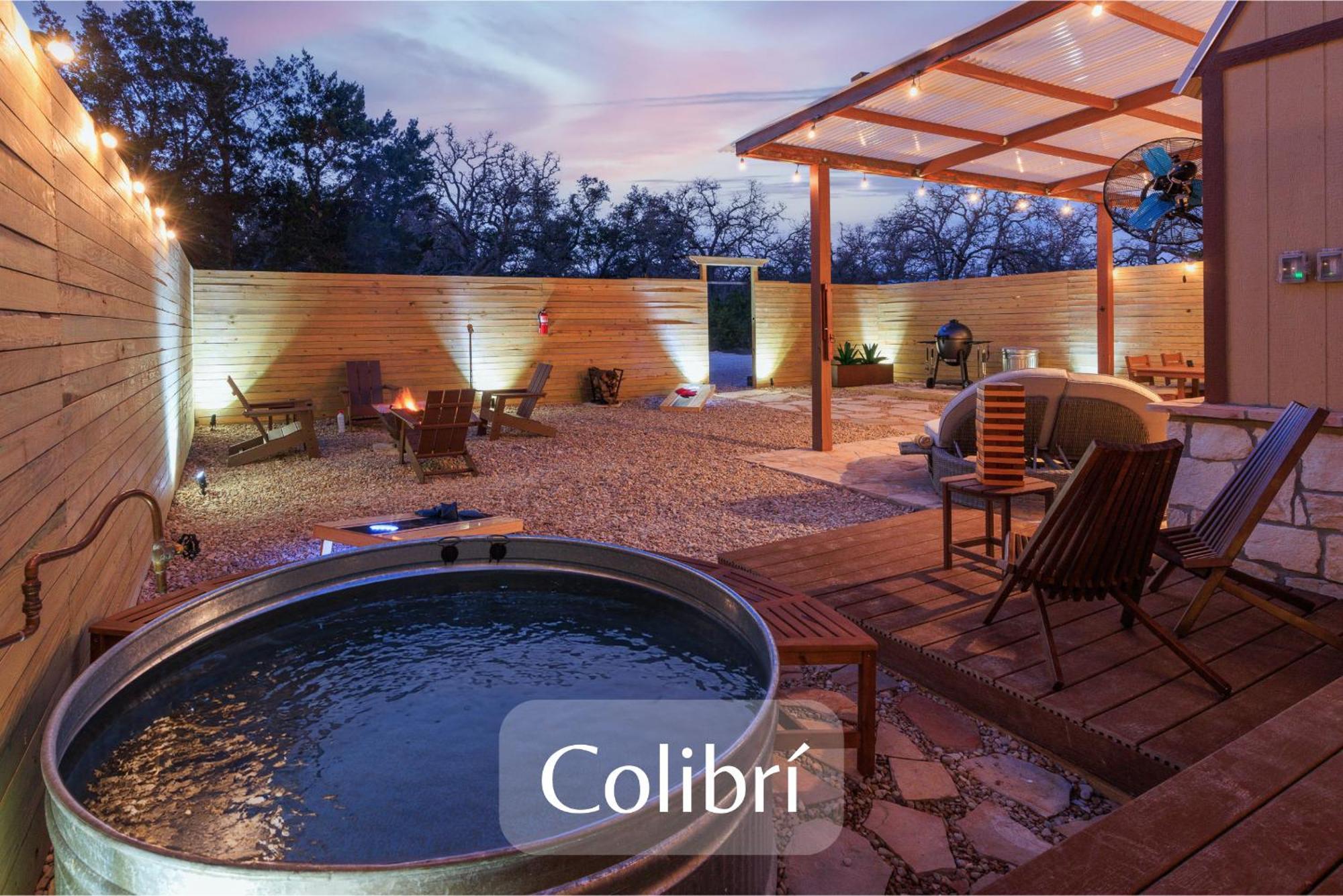 Romantic Luxury Retreat Hot Cold Pool & Sauna Wimberley Eksteriør bilde